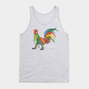 Punky Rooster Large Tank Top